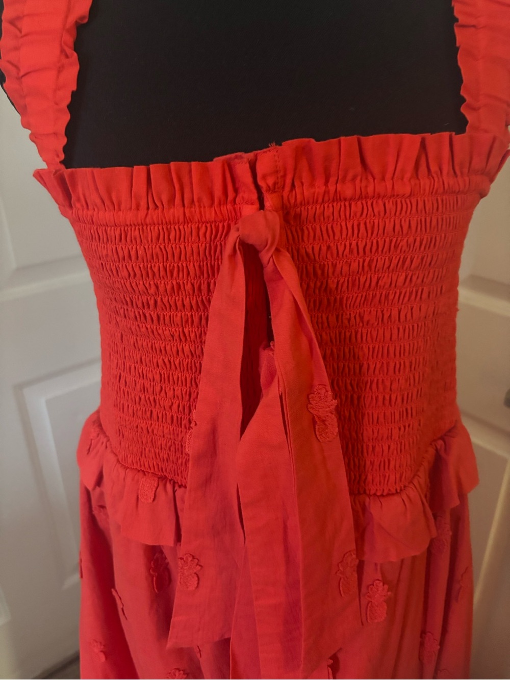 FARM Rio Red Ruffled Maxi Dress - Picture 2 of 9